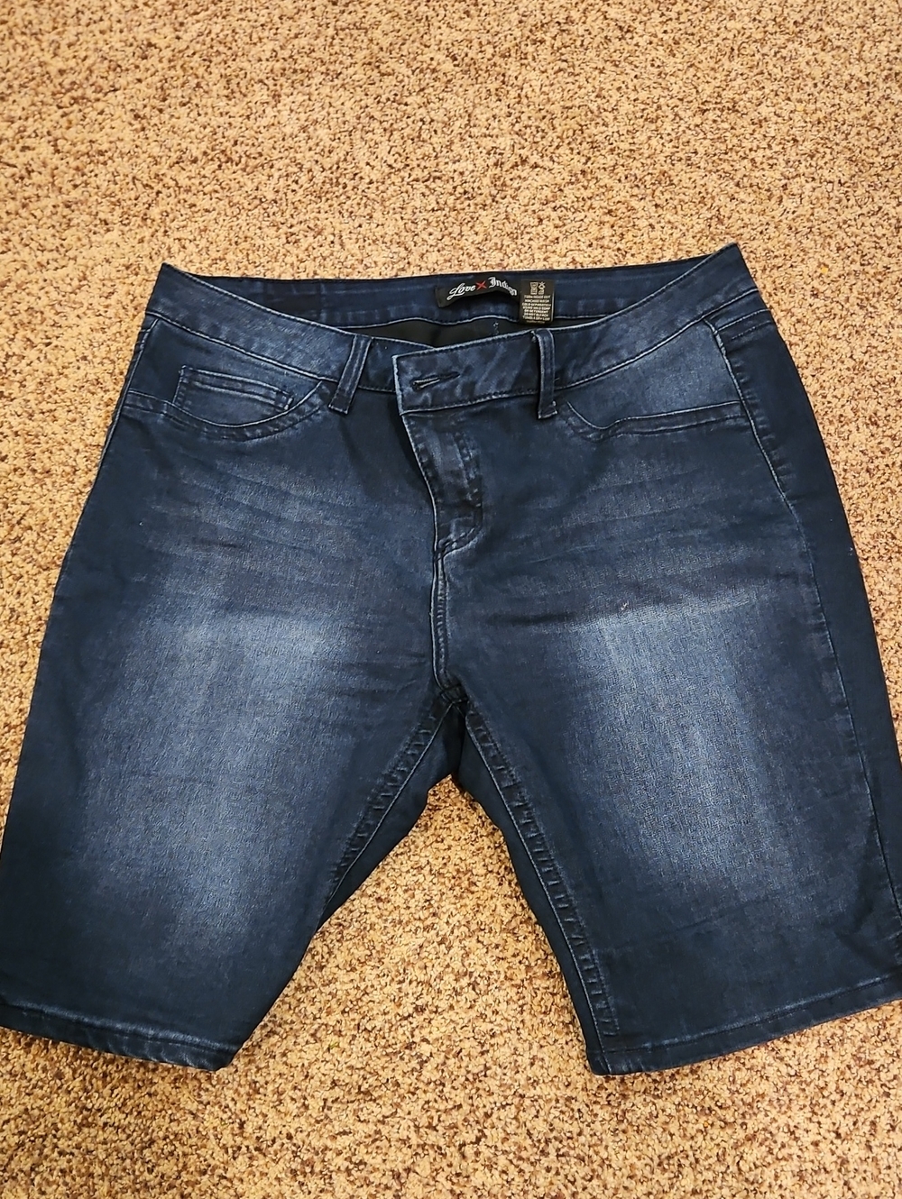 Love Indigo Denim Bermuda Shorts